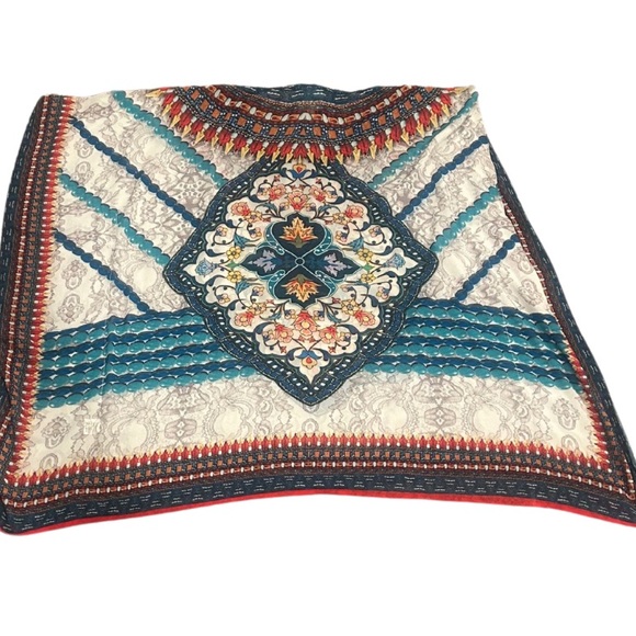 Asa Kaftans | Embellished Multi Color Kaftan Top | Size L - Picture 6 of 6